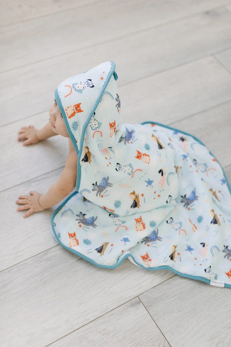 Loulou Lollipop Hooded Towel Set - Superhero Dog - TWSHD