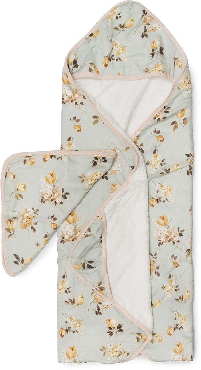 Loulou Lollipop Hooded Towel Set - Wild Rose - HTS-ROSE