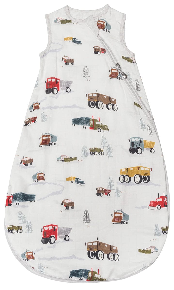 Loulou Lollipop Lightweight Muslin Sleep Bag, 0-6 m - Happy Trucks - BA9003U-HPT-7