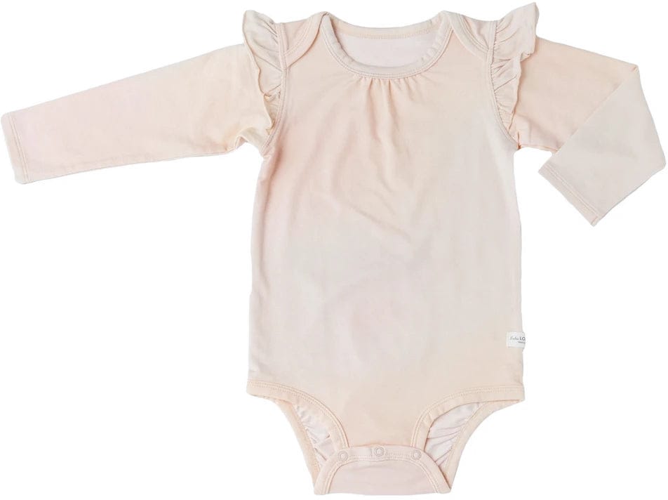 Loulou Lollipop Long Sleeve Bodysuit in TENCEL - Rainbow Dye (3-6 M) - BA3001FB-RBD-2