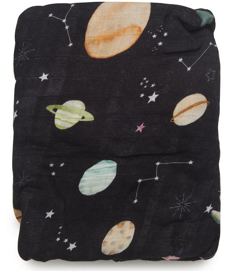 Loulou Lollipop Luxe Fitted Crib Sheet - Planets - CS-PLANET