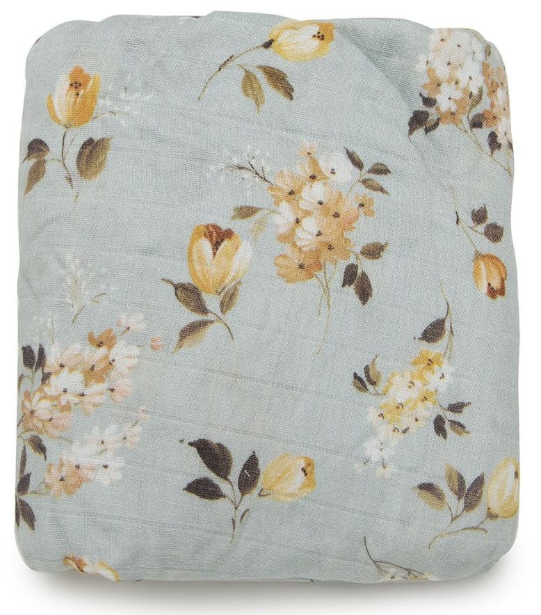 Loulou Lollipop Luxe Fitted Crib Sheet - Wild Rose - CS-ROSE