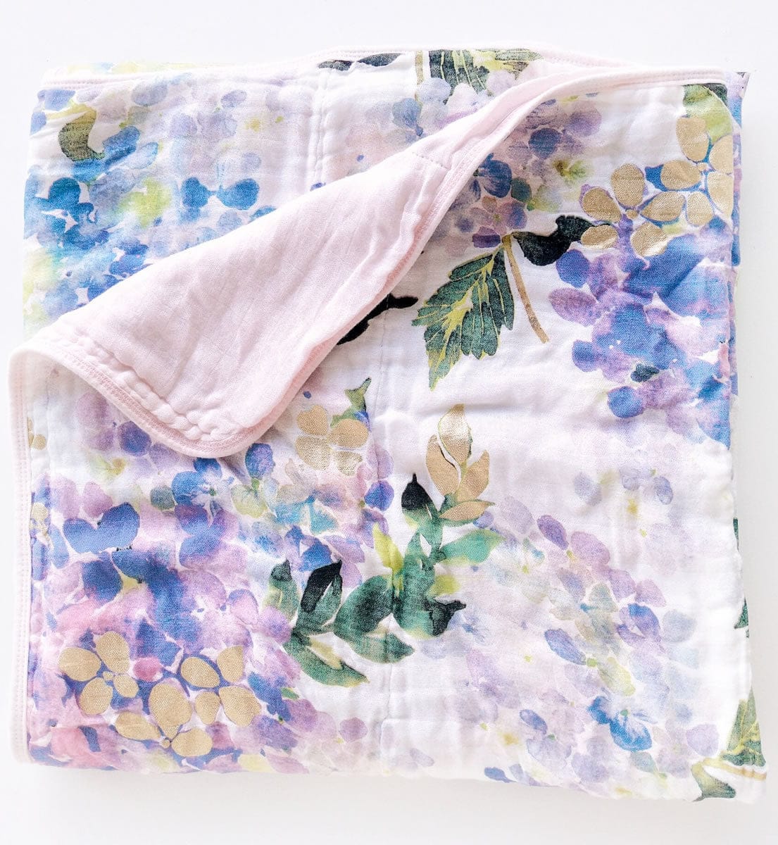Loulou Lollipop Luxe Muslin Quilt - Hydrangea - QTHYDRA