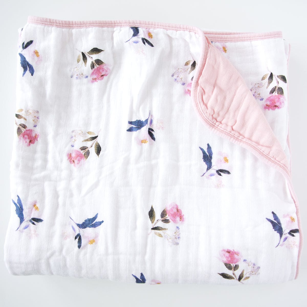 Loulou Lollipop Luxe Muslin Quilt - Pink Peony