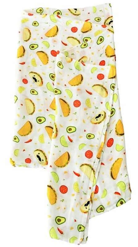 Loulou Lollipop Luxe Muslin Swaddle - Taco - SWTACO