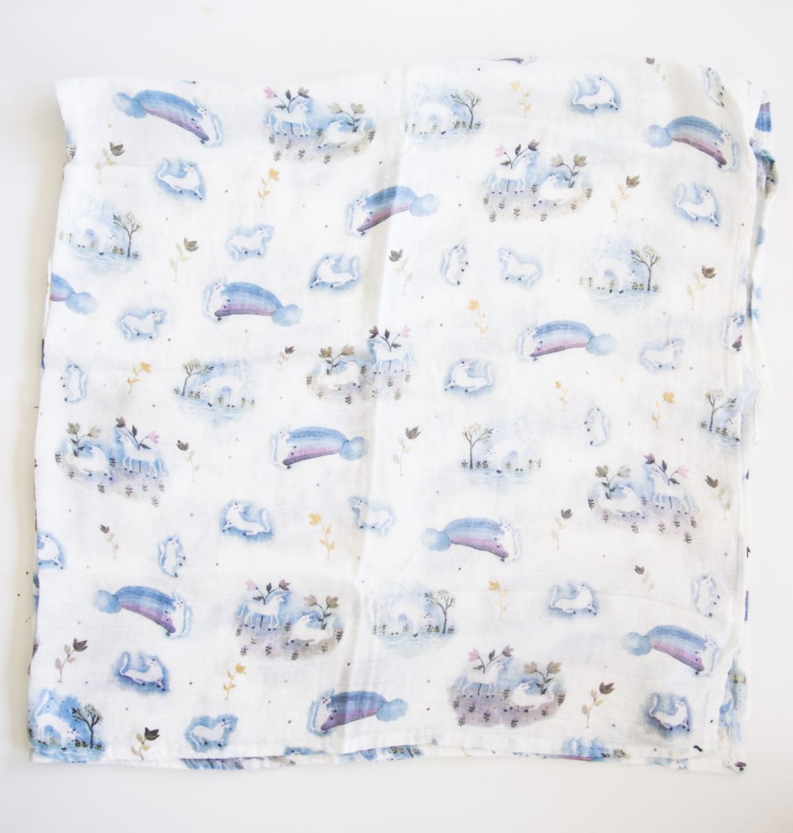 Loulou Lollipop Luxe Muslin Swaddle - Unicorn - swunicorn