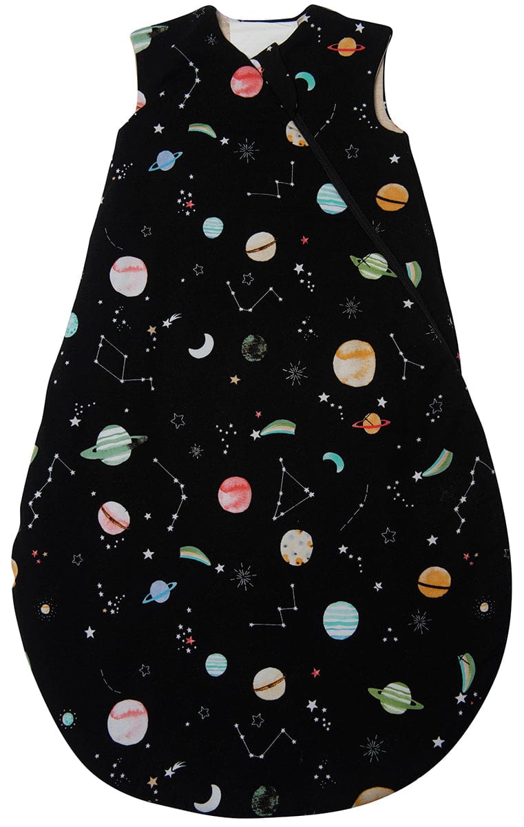 Loulou Lollipop TENCEL Sleep Bag 2.5 Tog, 6-18 Months - Planets - BA9005UB-PLN-18