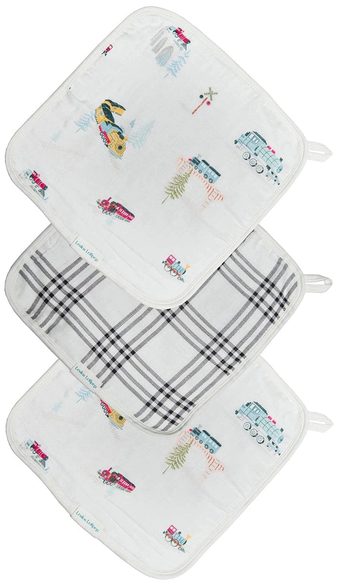 Loulou Lollipop Washcloth 3-Piece Set - All Aboard - WASHAAB