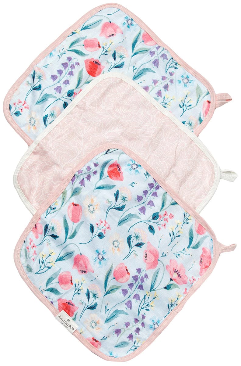 Loulou Lollipop Washcloth 3-Piece Set - Bluebell - WASHBBL