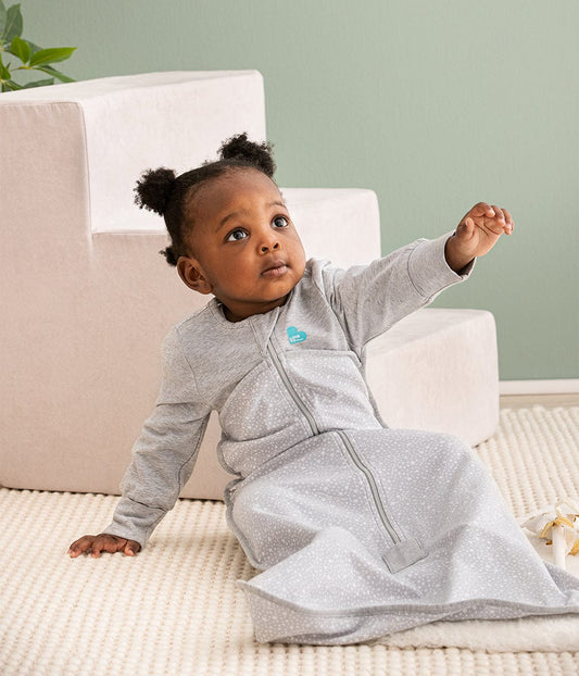 Love To Dream Long Sleeve Sleep Bag Original Cotton Moderate, 6-18 M - Stardust Grey - L31-01-242-GRY-6-18M