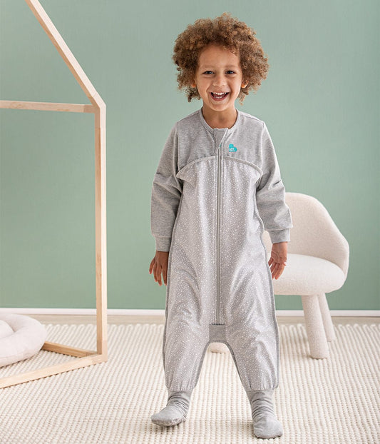 Love To Dream Long Sleeve Sleep Suit Original Cotton Moderate, 12-24 M - Stardust Grey - L41-01-242-GRY-12-24M