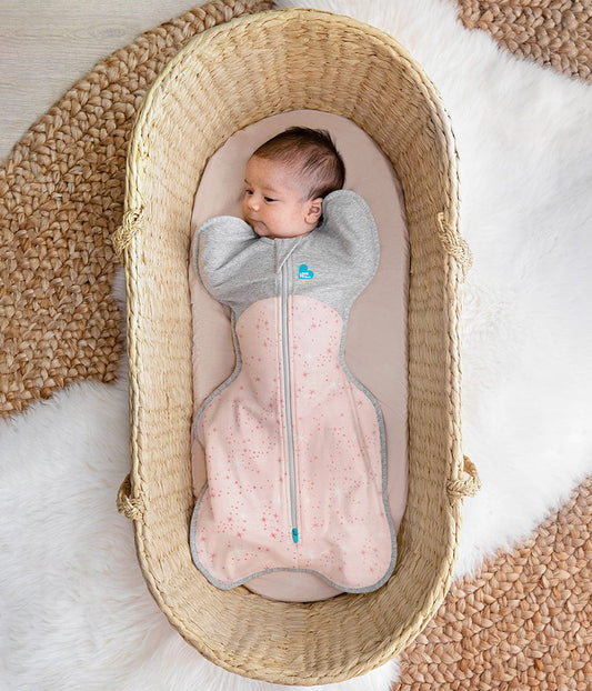 Love To Dream Swaddle UP Cotton Fleece Mild, Medium - North Star Light Pink - L16-05-188-LPK-M