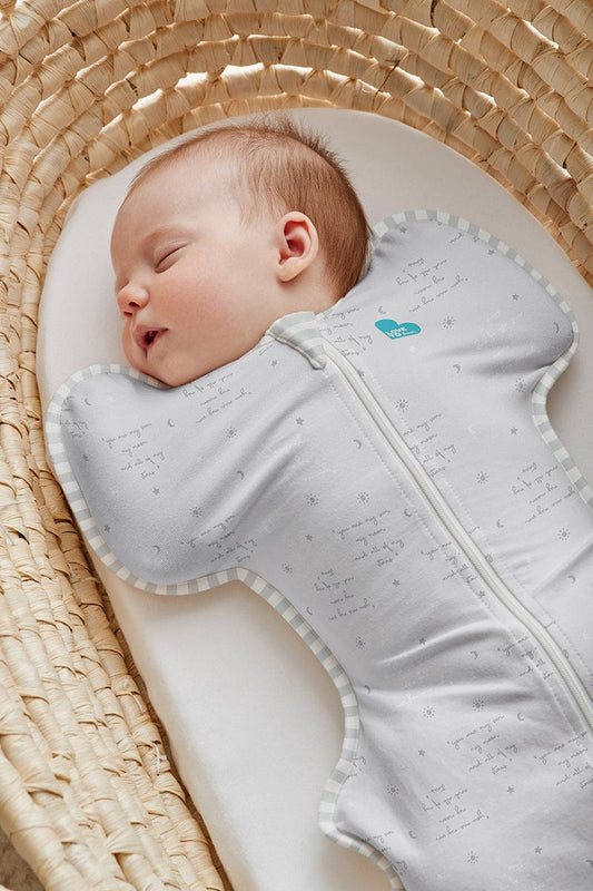 Love To Dream Swaddle UP Lite, Newborn - You Are My Grey - L10-02-246-GRY-NB