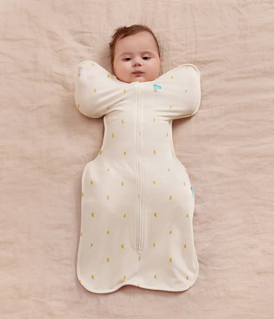 Love To Dream Swaddle UP Vicscose from Bamboo 1.0 TOG, Newborn - Cream Lemons - L10-09-352-CRM-NB