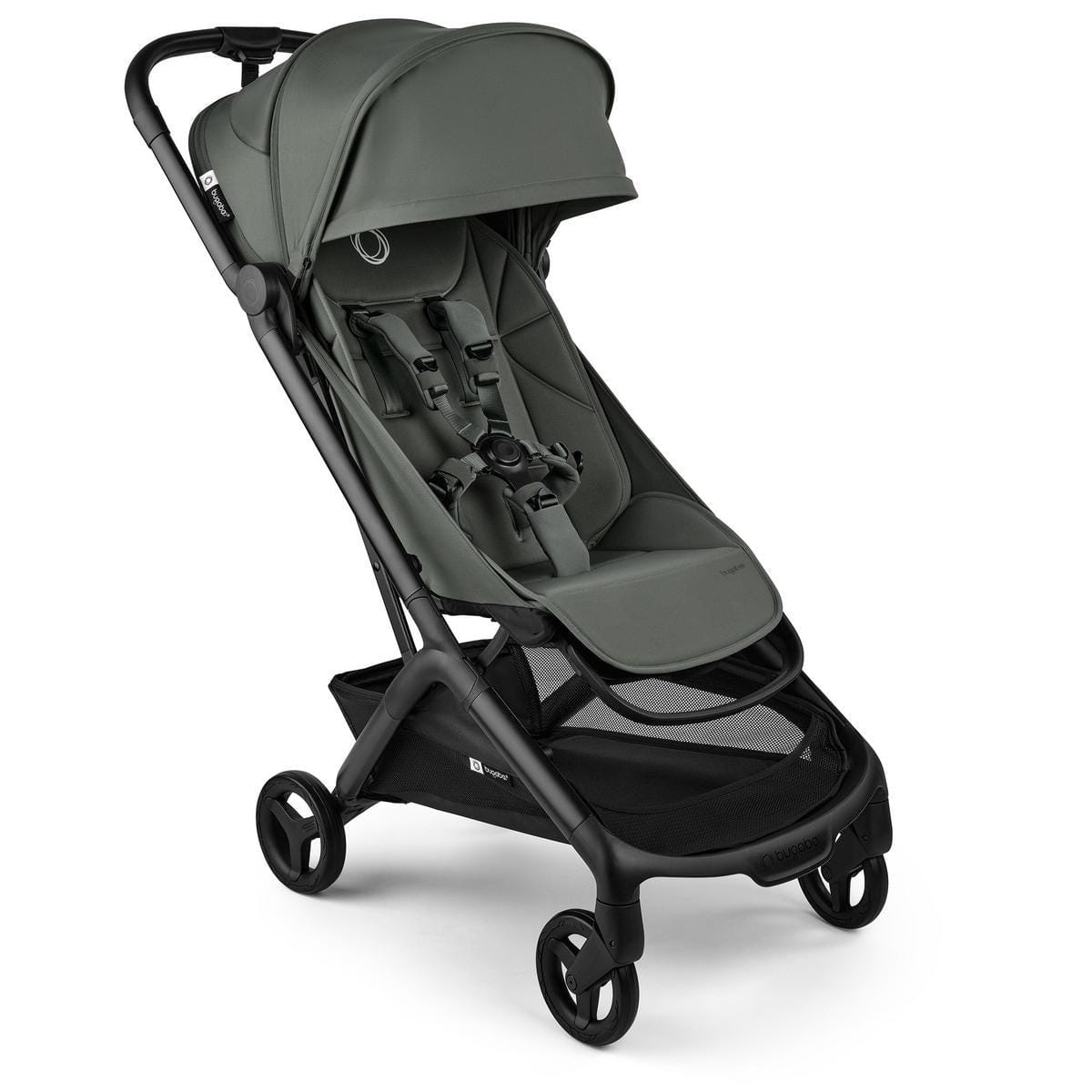 Bugaboo OPEN BOX Butterfly 2 Complete Stroller - Black / Forest Green / Forest Green - 100338026-OB