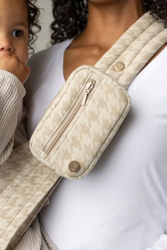 Mabē Monarch Accessory Bag - Houndstooth - ACC-01-0001