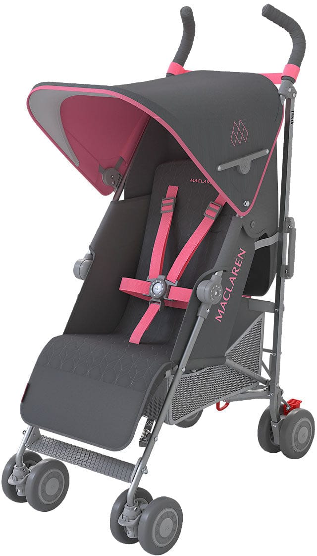 Maclaren Open Box 2016/2017 Quest Stroller - Charcoal/Primrose - WM1Y040112-OB