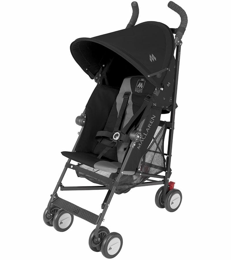 Maclaren Open Box Triumph Stroller - Black/Charcoal - Silver Frame - WSE03012-OB