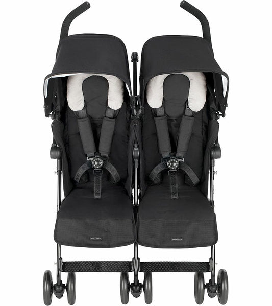 Maclaren Open Box Twin Techno Double Stroller - Black - WSE13012-OB