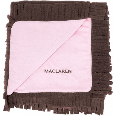 Maclaren Reversible Baby Blanket in Coffee/Powder Pink - AOX29013
