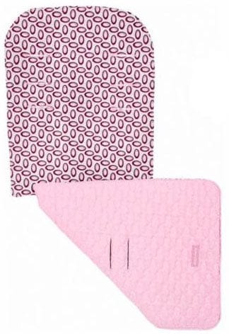 Maclaren Reversible Seat Liner Yokes Silver Powder Pink - AOX11273