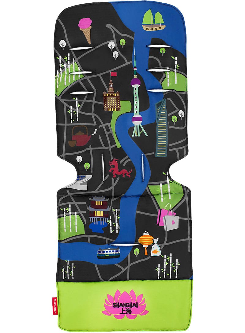 Maclaren Universal Stroller Liner - Shanghai City Map