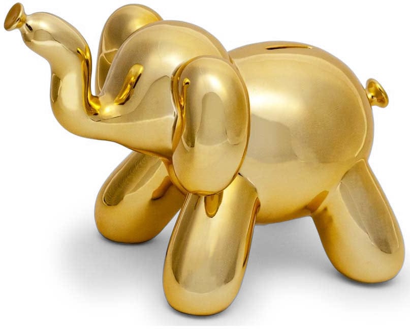 Made By Humans Balloon Bank, Elephant - Gold - 734-MBH