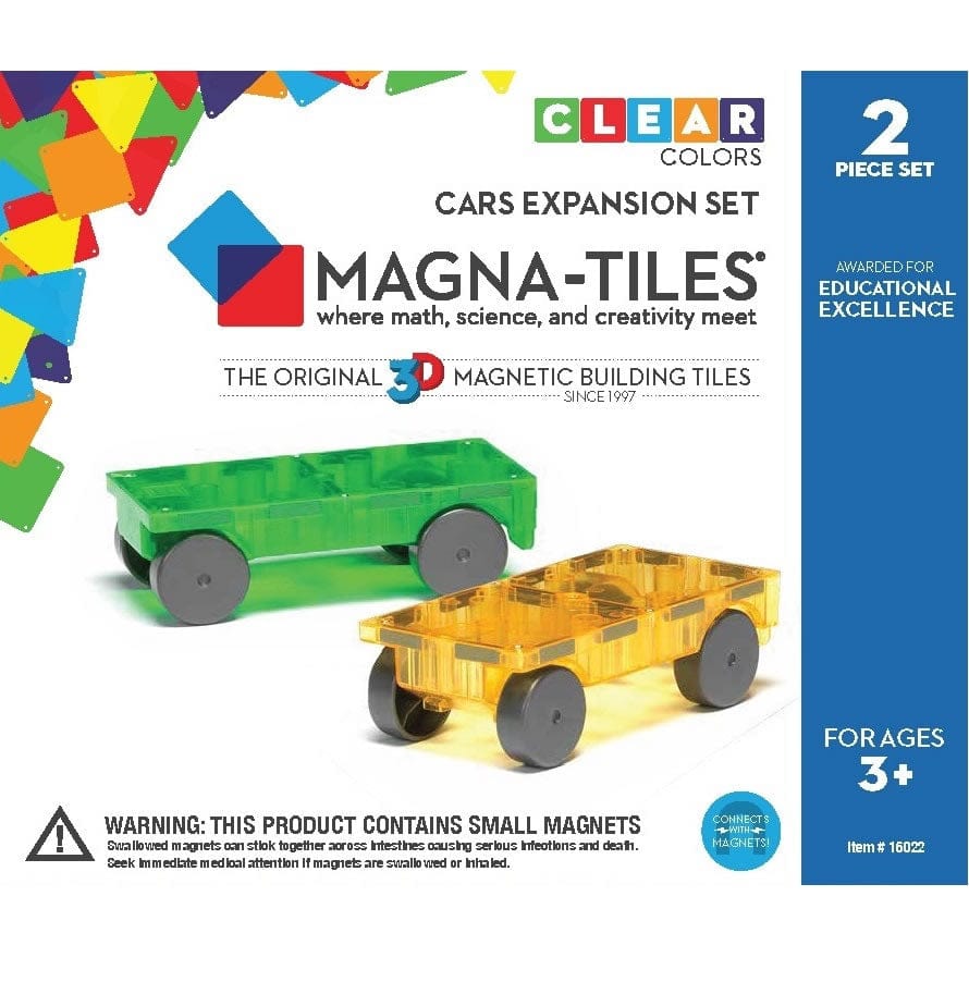 Magna-Tiles Cars 2 Piece Expansion Set - 16022-MT