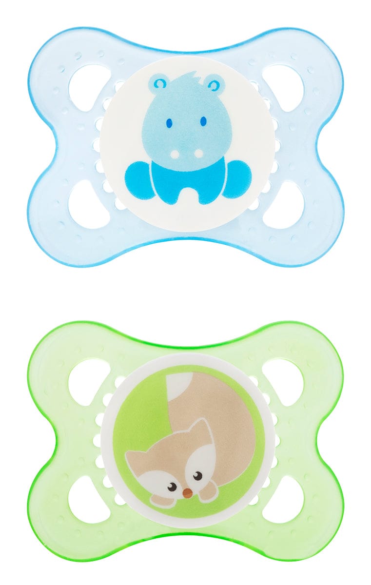 MAM Baby Animals 0-6M Pacifier, 2pk - Boy - 1264-012-0-1