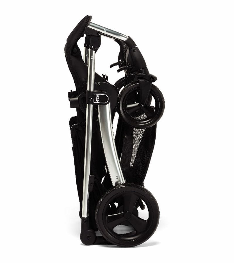 Mamas & Papas Sola 2 Chrome Stroller & Carrycot - Black Jacquard