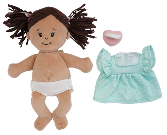 Manhattan Toy Love, Stella Doll Beige with Brown Pigtails - 168160