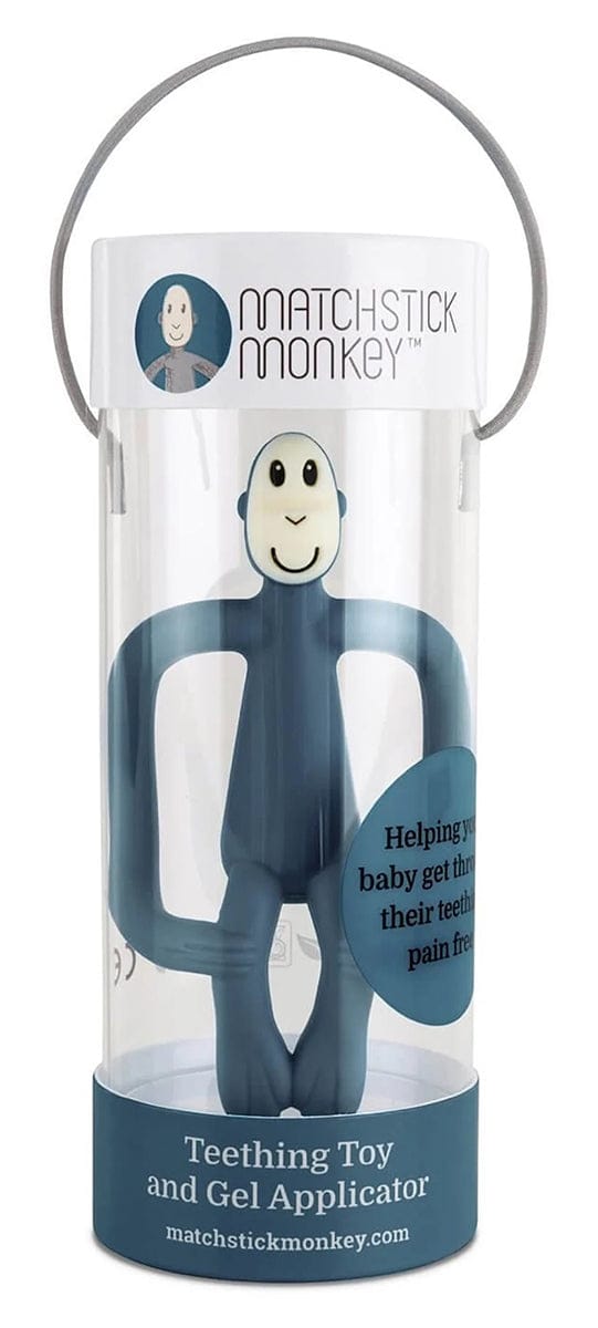 Matchstick Monkey Original Monkey Teething Toy - Airforce Blue - 19-10010