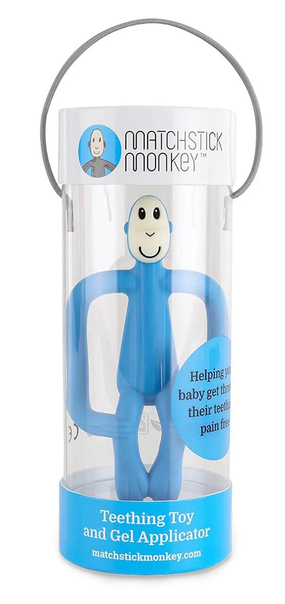Matchstick Monkey Original Monkey Teething Toy - Light Blue - 19-10006