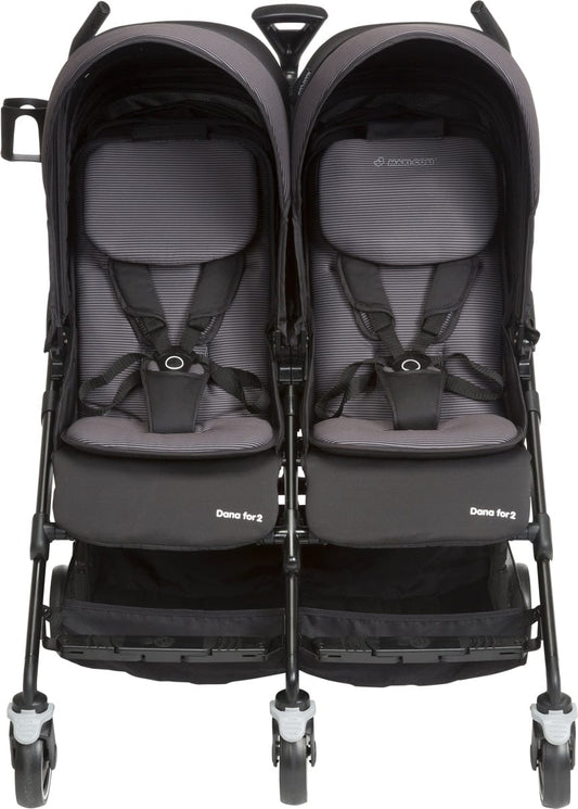 Maxi-Cosi Dana For2 Double Stroller - Devoted Black - CV316BIZ