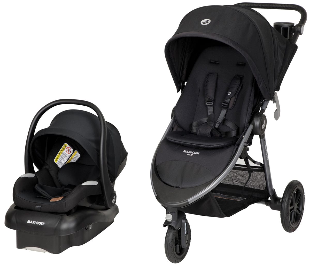 maxi cosi aurora Maxi-Cosi Gia XP Luxe 3-Wheel Travel System Midnight Black