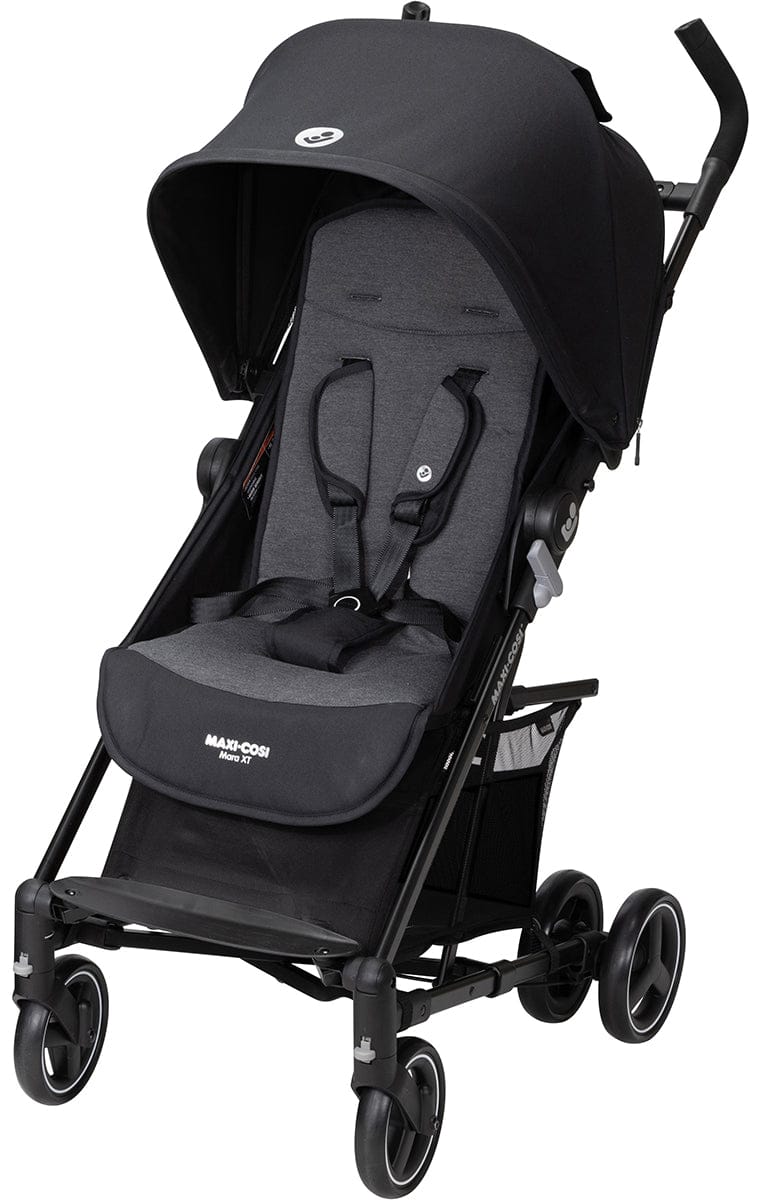 compact stroller for air travel Maxi-Cosi Mara XT Ultra Compact Stroller, Essential Black
