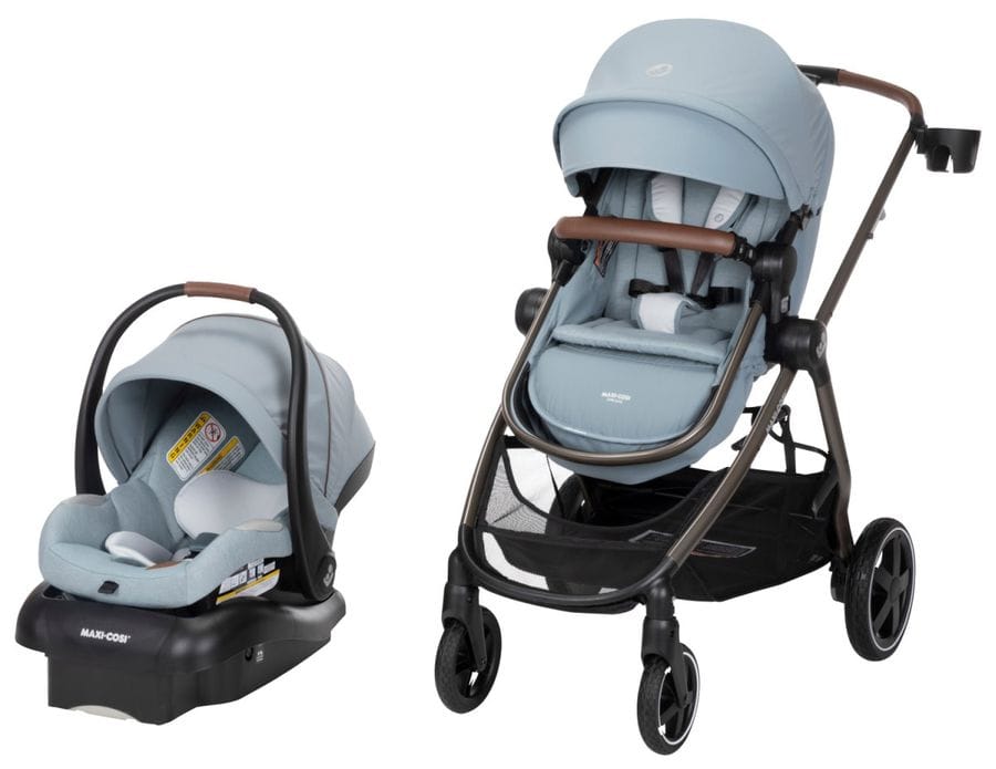 Maxi-Cosi OPEN BOX Zelia 2 Luxe 5-in-1 Modular Travel System - New Hope Grey - TR455HBM-ob