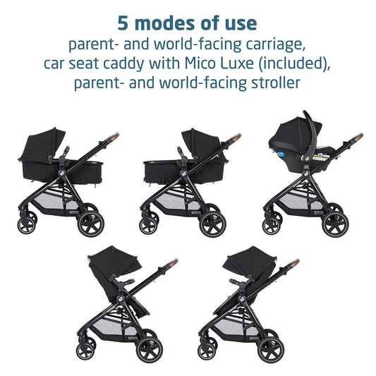 Maxi-Cosi Zelia2 Luxe Travel System - New Hope Black - TR455HCT