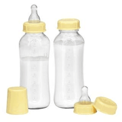 Medela BPA Free 2 Pk Glass Breastmilk Bottles - 8 oz - 87135