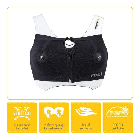 Medela Easy Expression Bustier - Black, Small - 101032487