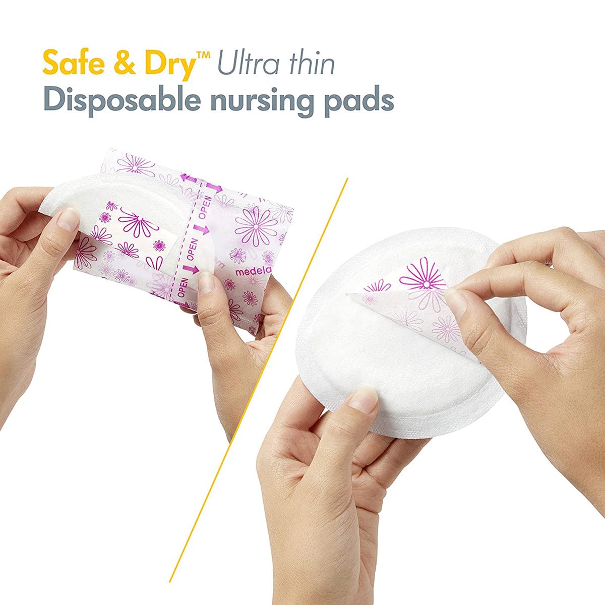 Medela Safe & Dry Disposable Nursing Pads- 120 - 101036558
