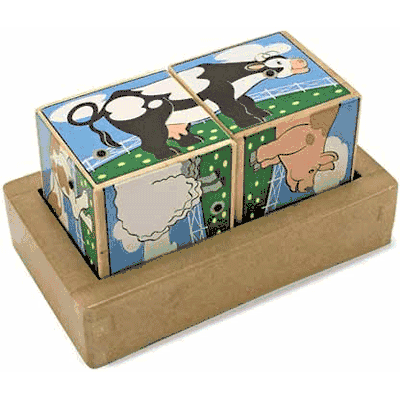 Melissa & Doug Farm Sounds Blocks - 1196