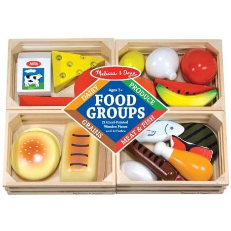 Melissa & Doug Food Groups - Wooden Play Food - 271