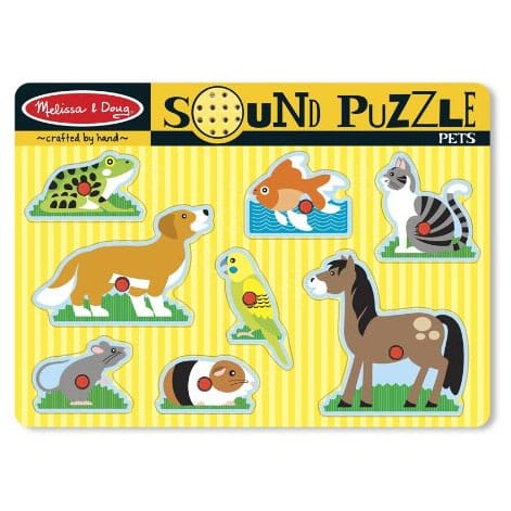 Melissa & Doug Pets Sound Puzzle - 8 Pieces - 730-MD