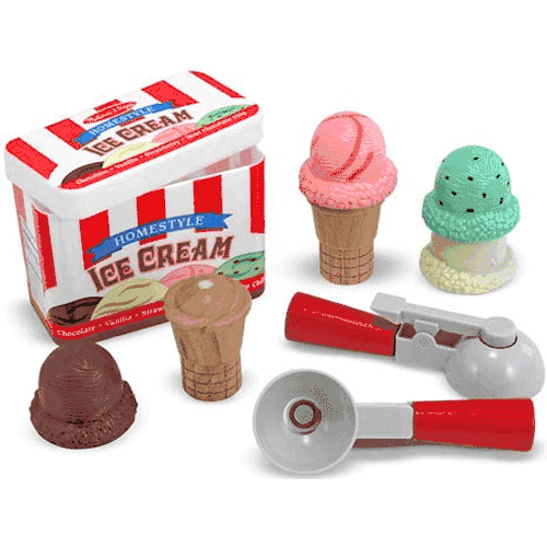 Melissa & Doug Scoop & Stack Ice Cream Cone Playset - 4087