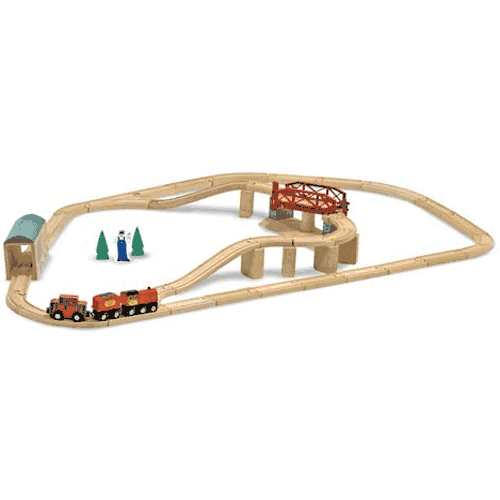 Melissa & Doug Swivel Bridge Train Set - 704-MD