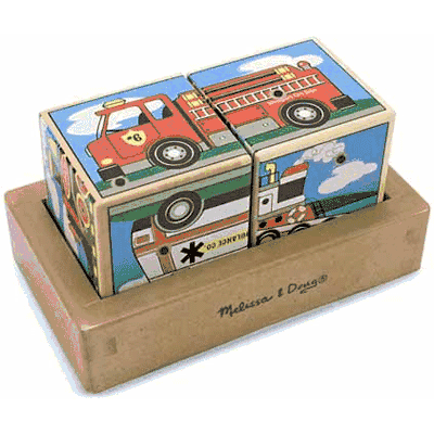 Melissa & Doug Vehicles Sound Blocks - 1272