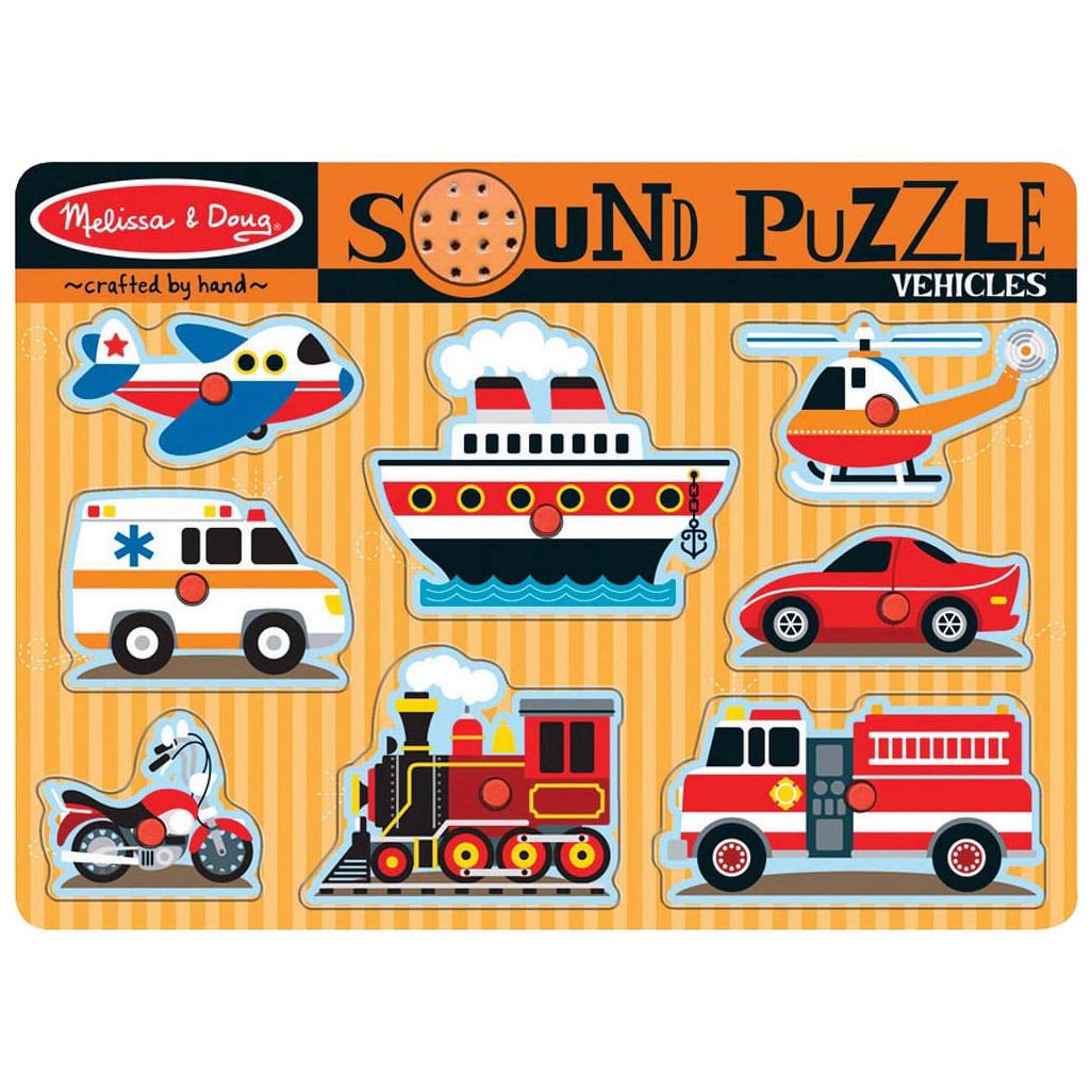 Melissa & Doug Vehicles Sound Puzzle - 725-MD