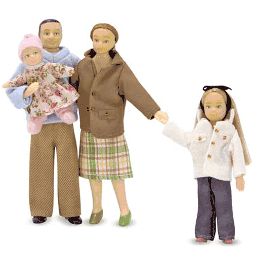 Melissa & Doug Victorian Doll Family-Caucasian