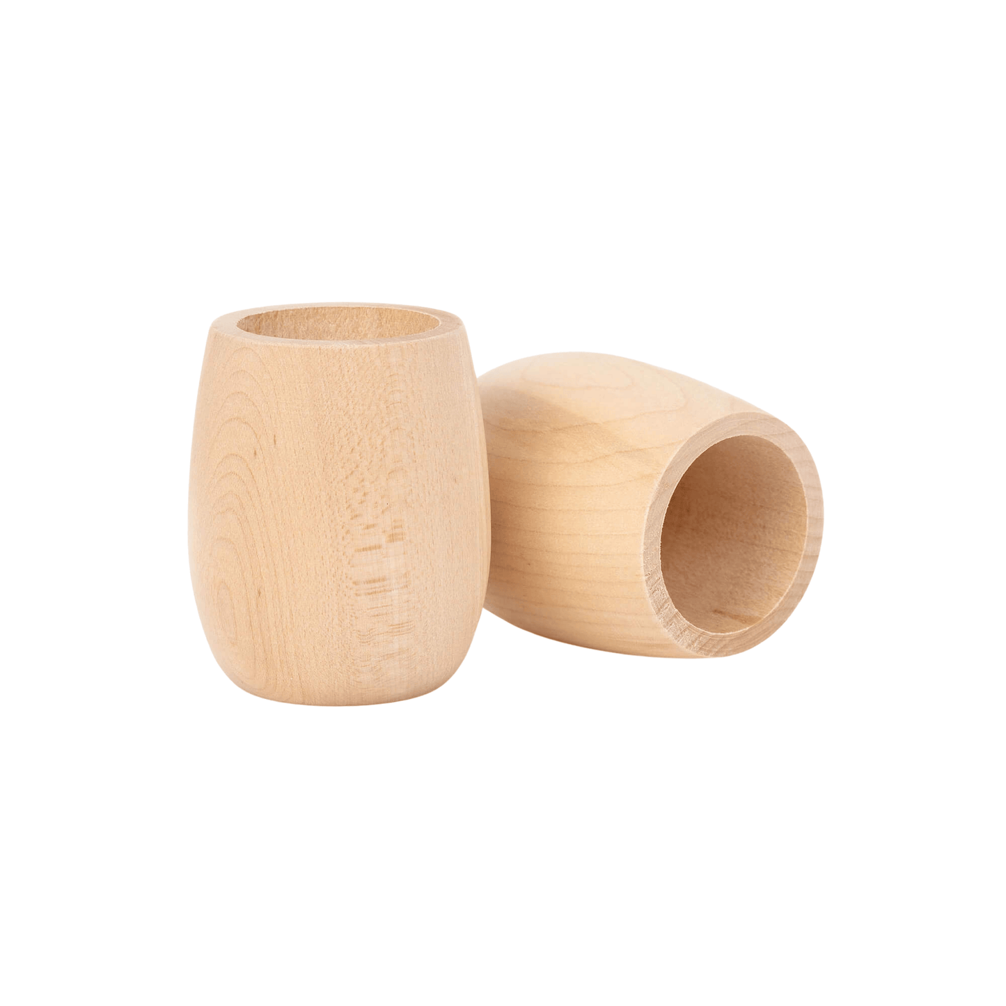 Wood Play Cups, Set of 2 - PF-CUP-SET